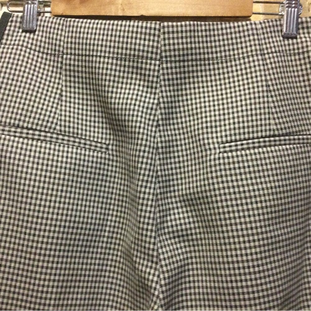 SANDRO Straight Checked Pattern Side Stripes Pants - Picture 6 of 11